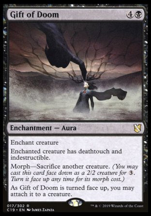 (017) Magic The Gathering Commander 2019 Single: Gift of Doom  Rare
