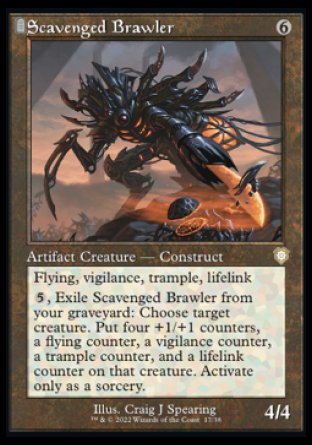 (017) Magic The Gathering Commander: The Brothers' War Single: Scavenged Brawler  Rare