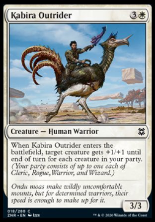 (018/280) Magic The Gathering Zendikar Rising Single: Kabira Outrider  Common