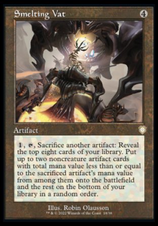 (018) Magic The Gathering Commander: The Brothers' War Single: Smelting Vat  Rare
