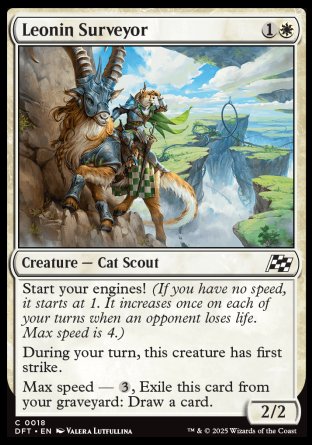 (018) Magic The Gathering Aetherdrift Single: Leonin Surveyor  Common