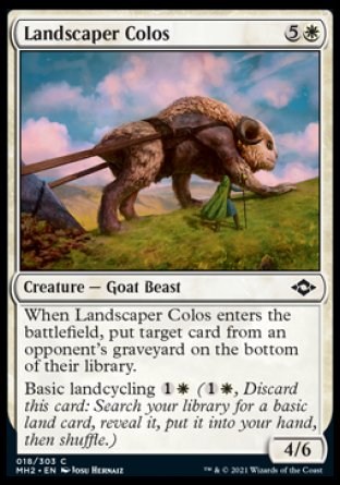 (018) Magic The Gathering Modern Horizons 2 Single: Landscaper Colos  Common