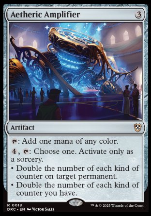 (018) Magic The Gathering Commander: Aetherdrift Single: Aetheric Amplifier  Rare
