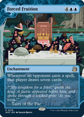 (018) Magic The Gathering Enchanting Tales Single: Forced Fruition  Rare