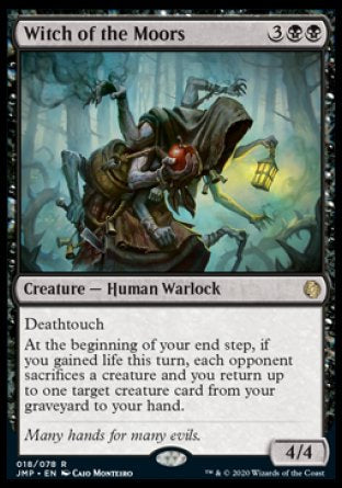 (018) Magic The Gathering Jumpstart Single: Witch of the Moors  Rare
