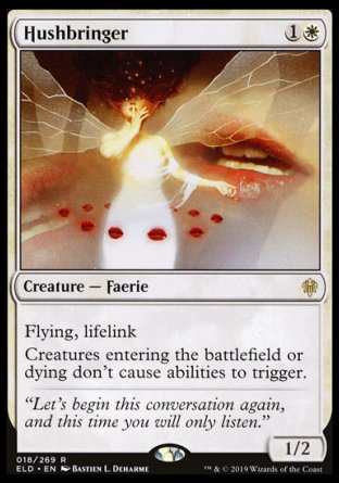 (018/269) Magic The Gathering Throne of Eldraine Single: Hushbringer Holo Rare
