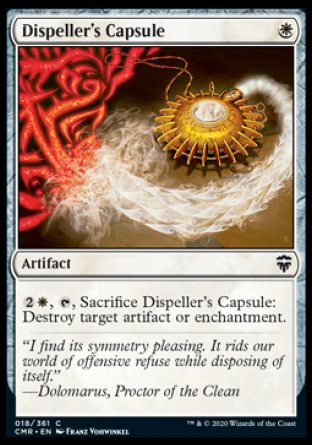 (018/361) Magic The Gathering Commander Legends Single: Dispeller's Capsule Holo Common