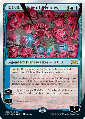 (018/096) Magic The Gathering Unsanctioned Single: B.O.B. (Bevy of Beebles) Holo Mythic