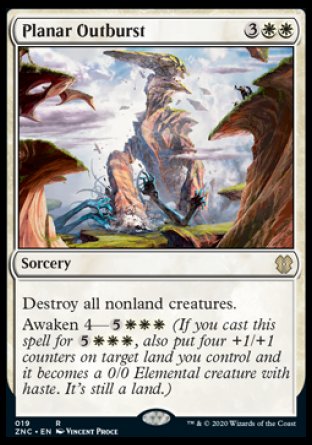 (019) Magic The Gathering Commander: Zendikar Rising Single: Planar Outburst  Rare