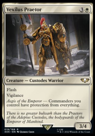 (019) Magic The Gathering Universes Beyond: Warhammer 40000 Single: Vexilus Praetor  Rare