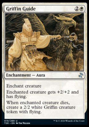 (019/289) Magic The Gathering Time Spiral Remastered Single: Griffin Guide Holo Uncommon