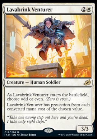 (019) Magic The Gathering Ikoria: Lair of Behemoths: Promos Single: Lavabrink Venturer (V.2) Holo Rare