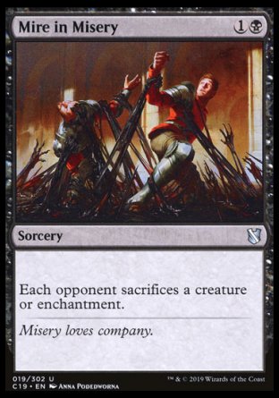 (019) Magic The Gathering Commander 2019 Single: Mire in Misery  Uncommon