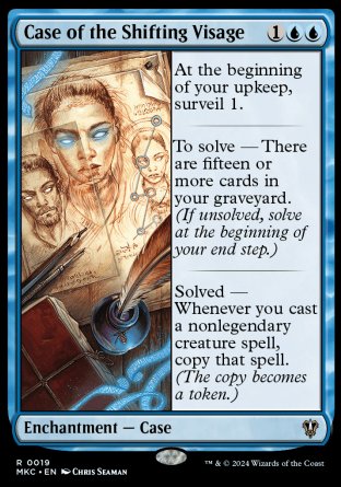 (019) Magic The Gathering Commander: Murders at Karlov Manor Single: Case of the Shifting Visage  Rare
