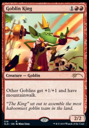 (019) Magic The Gathering Secret Lair Drop Series Single: Goblin King  Rare