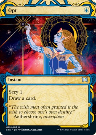 (019) Magic The Gathering Mystical Archive Single: Opt (V.1)  Uncommon