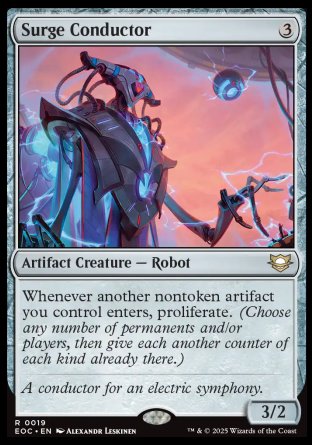 (019) Magic The Gathering Commander: Edge of Eternities Single: Surge Conductor  Rare