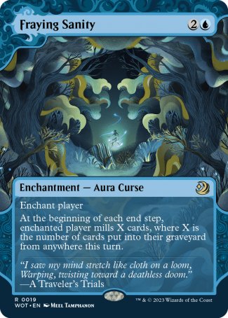 (019) Magic The Gathering Enchanting Tales Single: Fraying Sanity  Holo Rare
