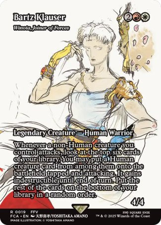 (019) Magic The Gathering Magic: The Gathering - FINAL FANTASY Through the Ages Single: Winota, Joiner of Forces  Rare
