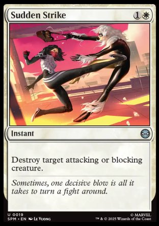 (019) Magic The Gathering Magic: The Gathering | Marvel's Spider-Man Single: Sudden Strike Holo Uncommon