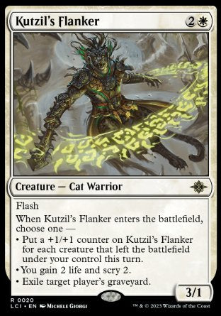(020) Magic The Gathering The Lost Caverns of Ixalan Single: Kutzil's Flanker  Rare