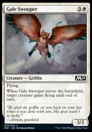 (020) Magic The Gathering Core 2021 Single: Gale Swooper  Common