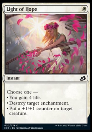 (020/274) Magic The Gathering Ikoria: Lair of Behemoths Single: Light of Hope  Common