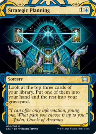 (020) Magic The Gathering Mystical Archive Single: Strategic Planning (V.1) Holo Uncommon