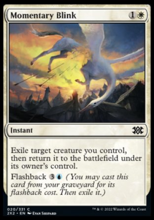 (020) Magic The Gathering Double Masters 2022 Single: Momentary Blink  Common