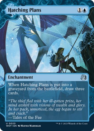 (020) Magic The Gathering Enchanting Tales Single: Hatching Plans  Uncommon