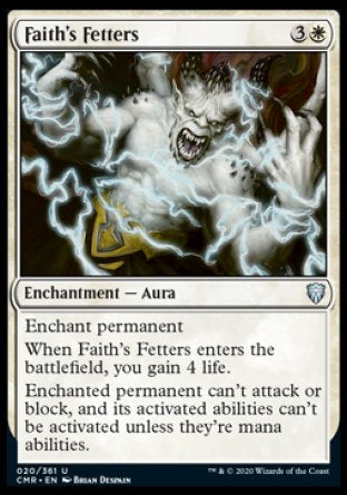 (020/361) Magic The Gathering Commander Legends Single: Faith's Fetters Holo Uncommon