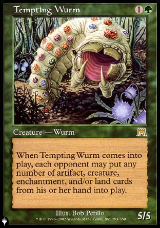 (291) Magic The Gathering The List Single: Tempting Wurm  Rare
