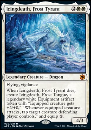 (020) Magic The Gathering Adventures in the Forgotten Realms Single: Icingdeath, Frost Tyrant  Mythic