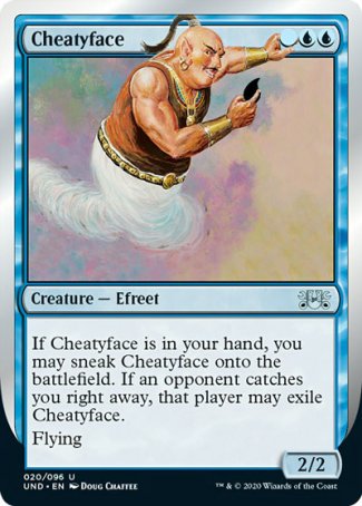 (020/096) Magic The Gathering Unsanctioned Single: Cheatyface  Uncommon