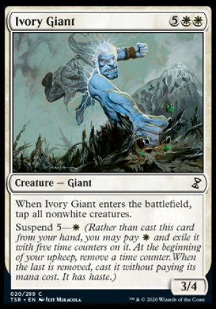 (020/289) Magic The Gathering Time Spiral Remastered Single: Ivory Giant Holo Common