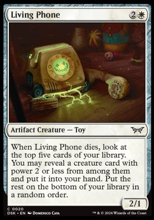 (020) Magic The Gathering Duskmourn: House of Horror Single: Living Phone  Common