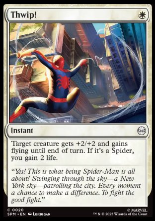 (020) Magic The Gathering Magic: The Gathering | Marvel's Spider-Man Single: Thwip! Holo Common