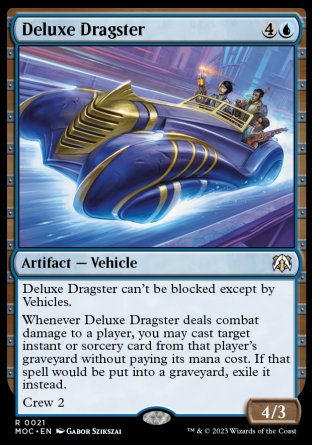 (021) Magic The Gathering Commander: March of the Machine Single: Deluxe Dragster  Rare
