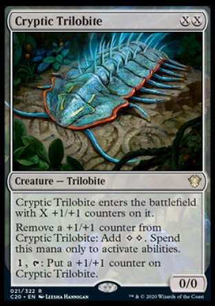(021/322) Magic The Gathering Commander: Ikoria Single: Cryptic Trilobite  Rare