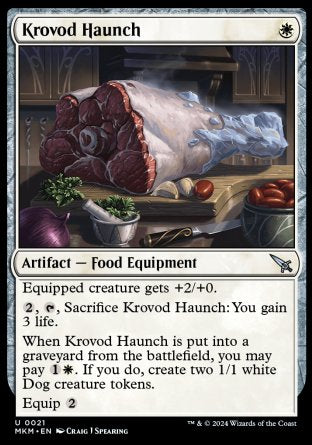 (021) Magic The Gathering Murders at Karlov Manor Single: Krovod Haunch Holo Uncommon