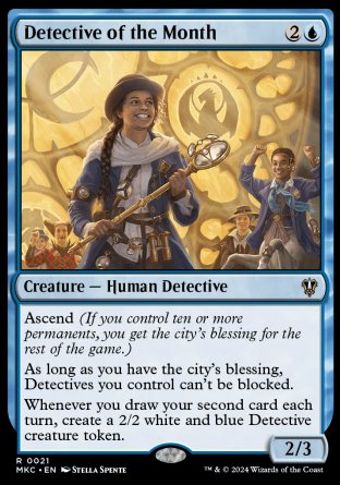 (021) Magic The Gathering Commander: Murders at Karlov Manor Single: Detective of the Month  Rare