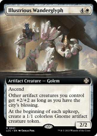 (021) Magic The Gathering Commander: The Lost Caverns of Ixalan: Extras Single: Illustrious Wanderglyph  Rare