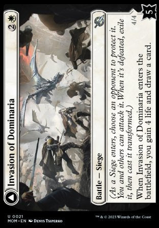 (021) Magic The Gathering March of the Machine Single: Invasion of Dominaria // Serra Faithkeeper  Uncommon