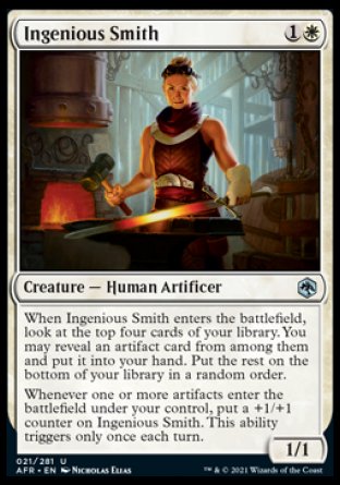 (021) Magic The Gathering Adventures in the Forgotten Realms Single: Ingenious Smith  Uncommon