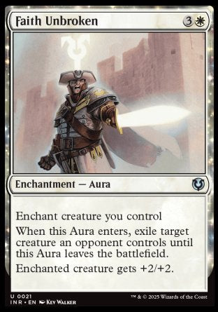 (021) Magic The Gathering Innistrad Remastered Single: Faith Unbroken  Uncommon