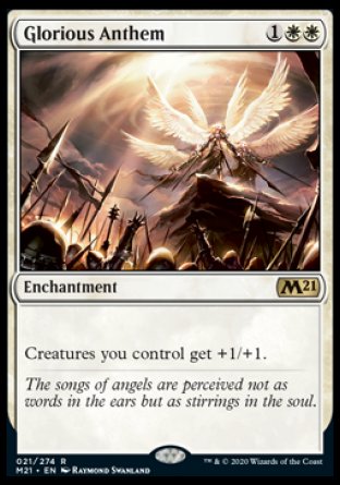(021) Magic The Gathering Core 2021: Promos Single: Glorious Anthem (V.2) Holo Rare
