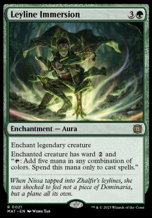 (021) Magic The Gathering March of the Machine: The Aftermath Single: Leyline Immersion Holo Rare