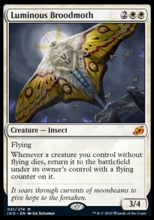 (021) Magic The Gathering Ikoria: Lair of Behemoths: Promos Single: Luminous Broodmoth (V.1)  Mythic