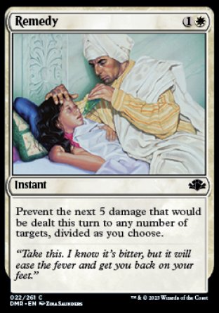 (022) Magic The Gathering Dominaria Remastered Single: Remedy  Common