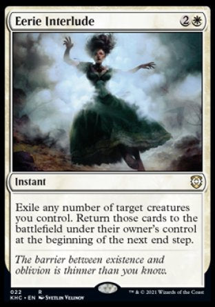 (022) Magic The Gathering Commander: Kaldheim Single: Eerie Interlude  Rare